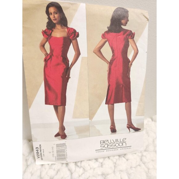 Bellville Sassoon Vogue V2943 | Uncut Designer Dress - Picture 5 of 10